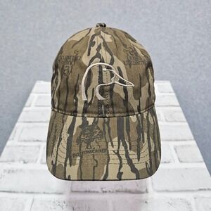 Ducks Unlimited Hat Cap Mens Strapback One Size Camouflage Bottomland Hunting